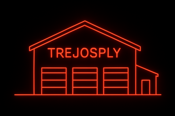 no back ground make it black with led lines only with the figure of the warehouse and the words